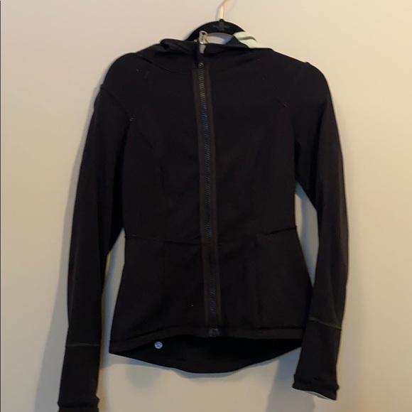 Black zip up reversible hoodie - Picture 3 of 5